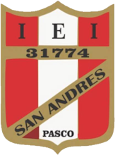 Escudo de la Institución Educativa Integrado San Andrés, código modular 31774